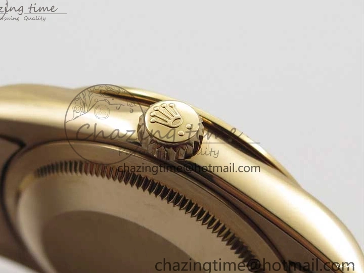 Bracelet Day-Date Dial Silver on Crystal RG A2836 Best Edition 128235 Marker Crystal BP President 36mm RG 0511